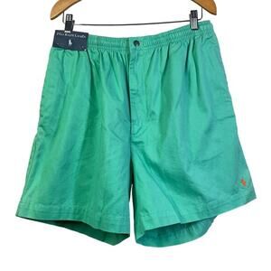POLO RALPH LAUREN Shorts Elastic Waist‎ w/Drawstring Pockets Orange Horse NWT